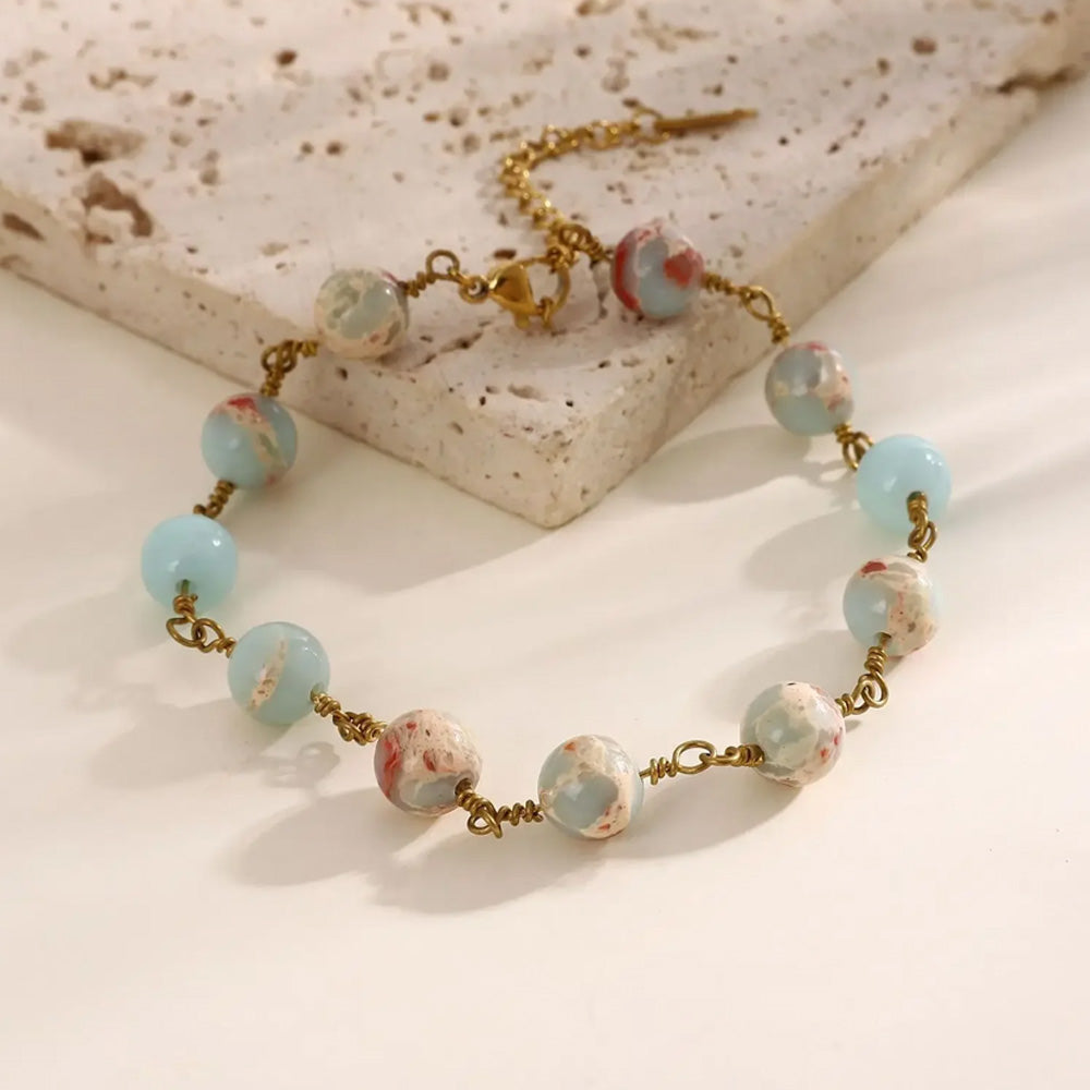 Bracelet "Charme" en Turquoise Impériale