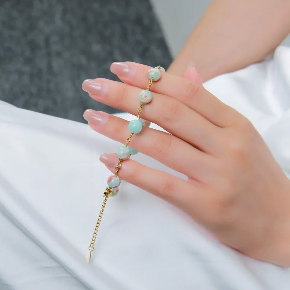 Bracelet "Charme" en Turquoise Impériale