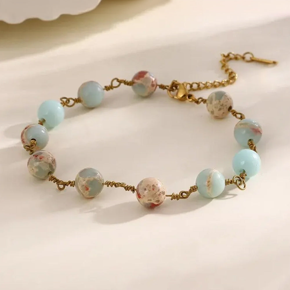 Bracelet "Charme" en Turquoise Impériale