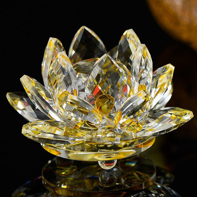 Fleur de Lotus Feng Shui en Cristal - 8 coloris - Boutique Namaste