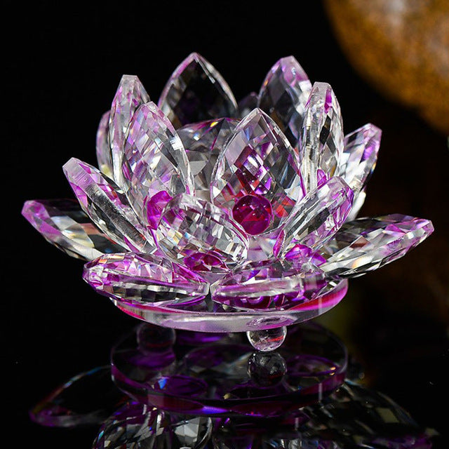 Fleur de Lotus Feng Shui en Cristal - 8 coloris - Boutique Namaste