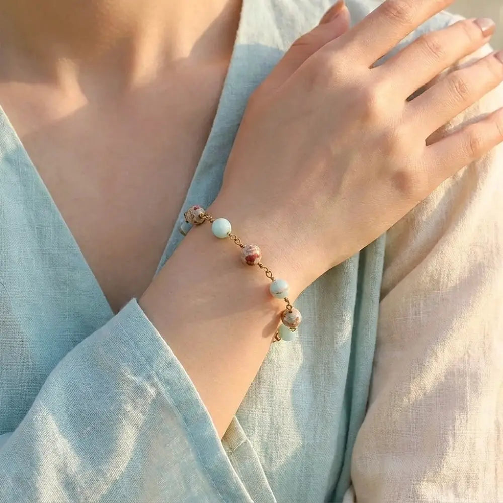 Bracelet "Charme" en Turquoise Impériale