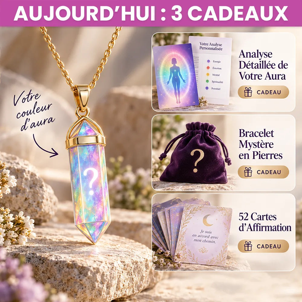 Collier Personnalisé selon la Couleur de Votre Aura