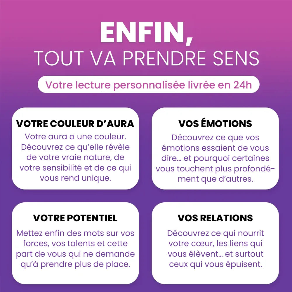 Collier Personnalisé selon la Couleur de Votre Aura