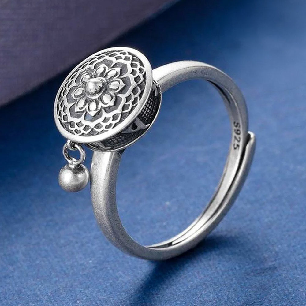 🎁 Bague Bouddhiste Porte-Bonheur en Argent 925 (CADEAU)
