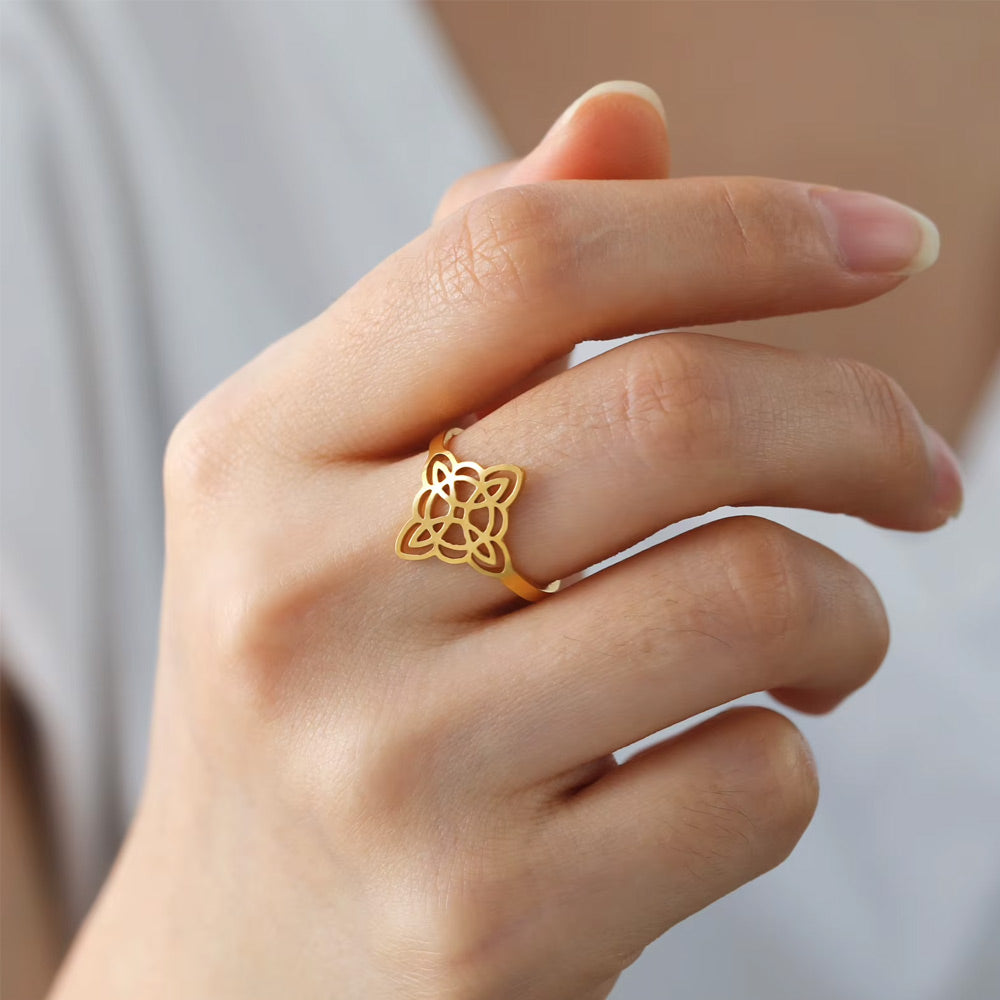 Bague de Protection &quot;Noeud de Sorcière&quot;