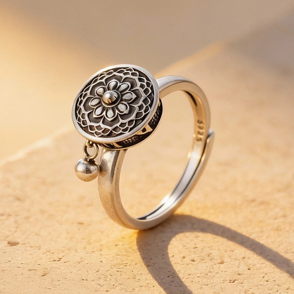 Bague Bouddhiste Porte-Bonheur en Argent 925