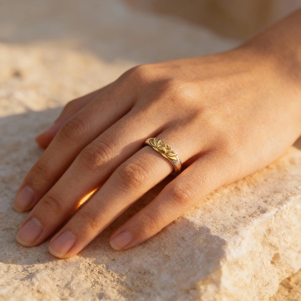 Bague Couronne de Lotus