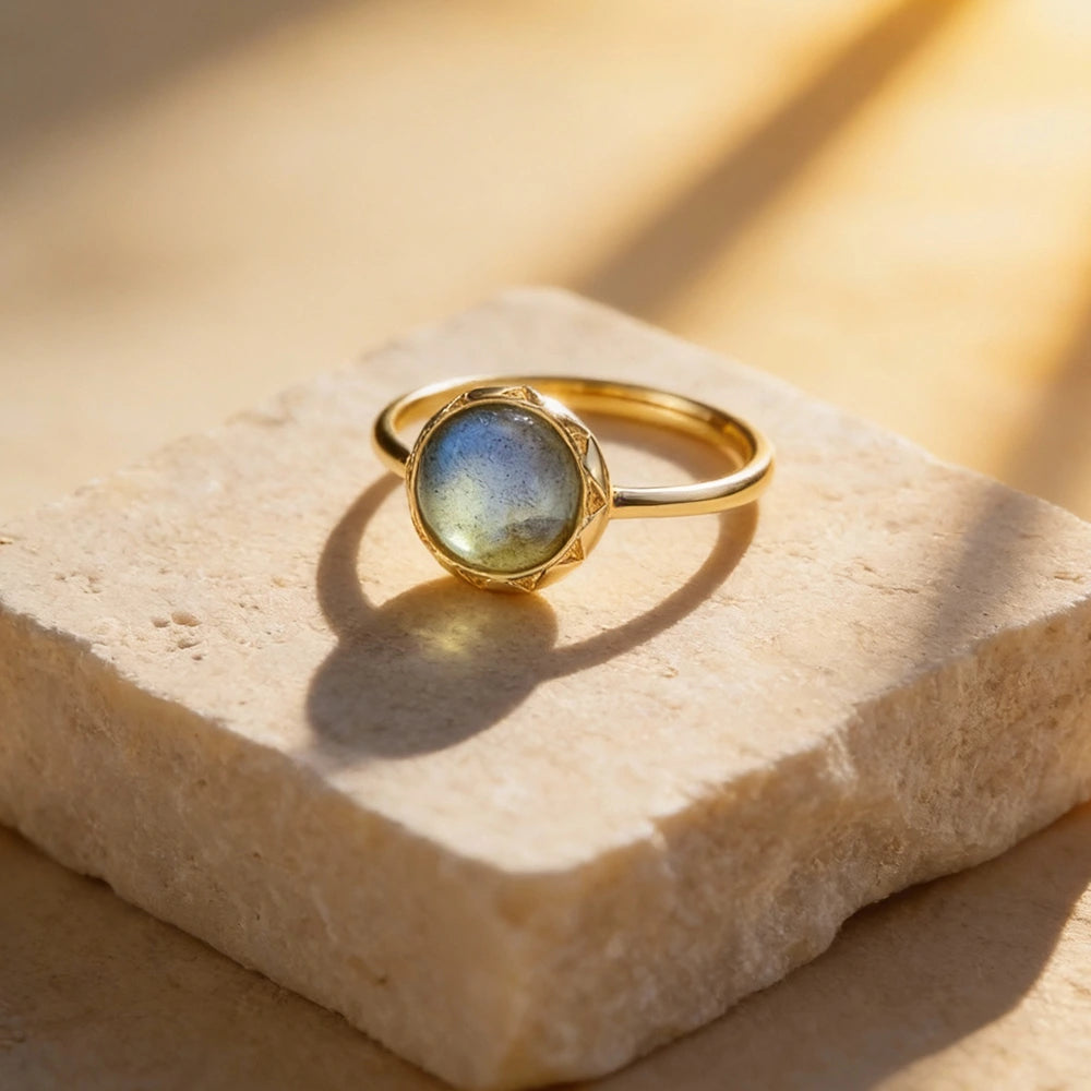 Bague "Douceur" en Labradorite