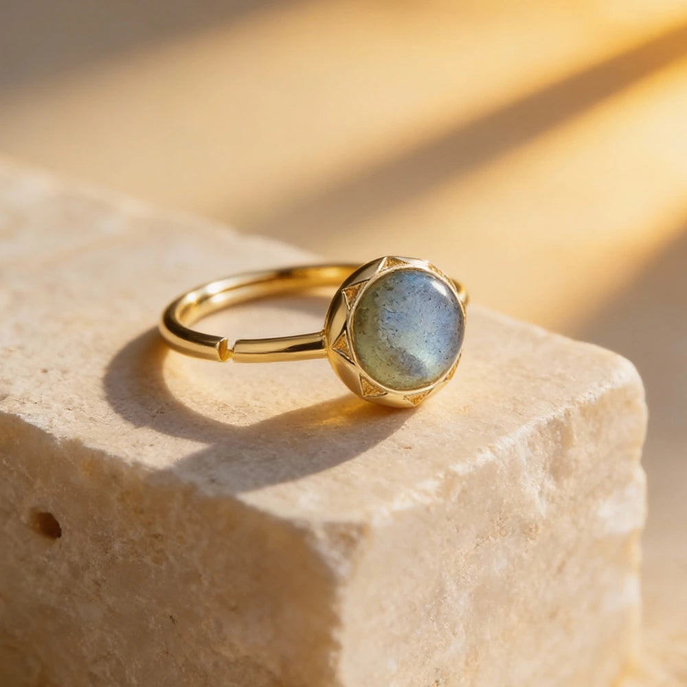 Bague "Douceur" en Labradorite