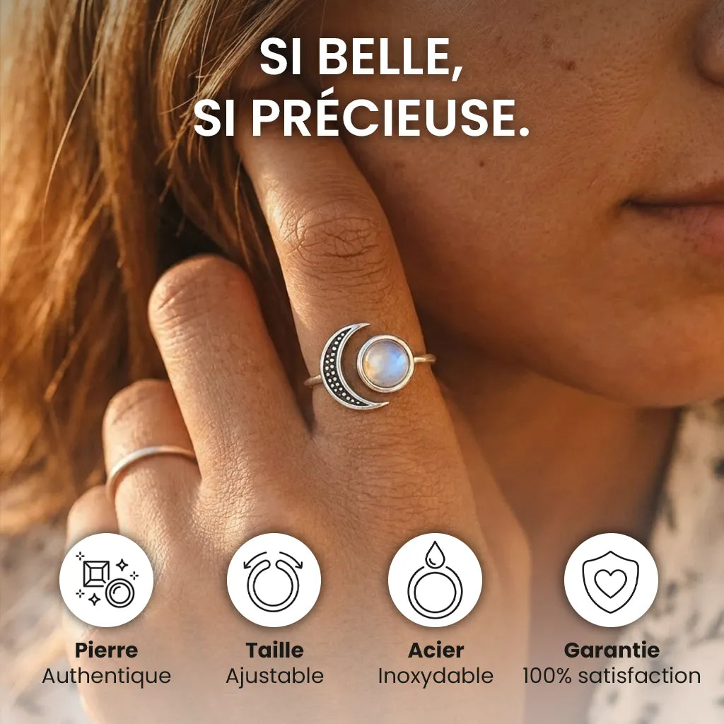 Bague Ajustable "Renaissance Lunaire"