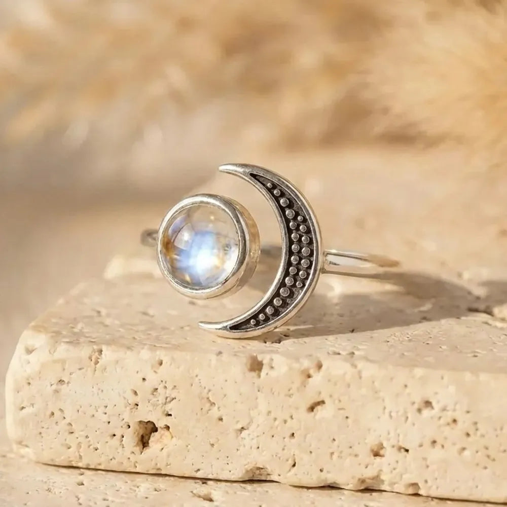 Bague Ajustable "Renaissance Lunaire"