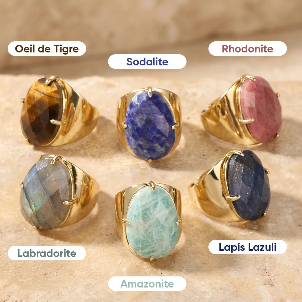 Bagues Yuka (5 pierres au choix)