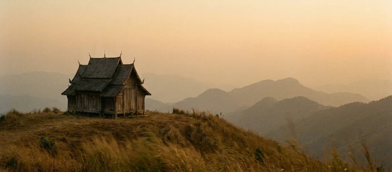 Temple bouddhiste dans les montagnes du nord de la Thaïlande