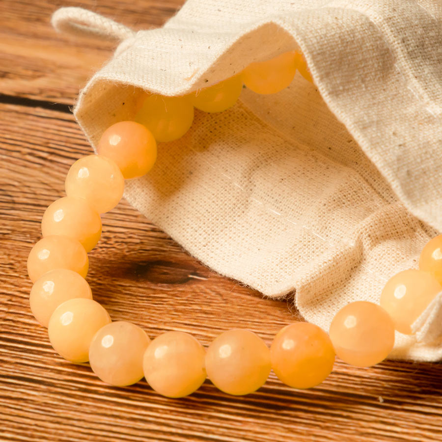 Bracelet en Calcite Orange