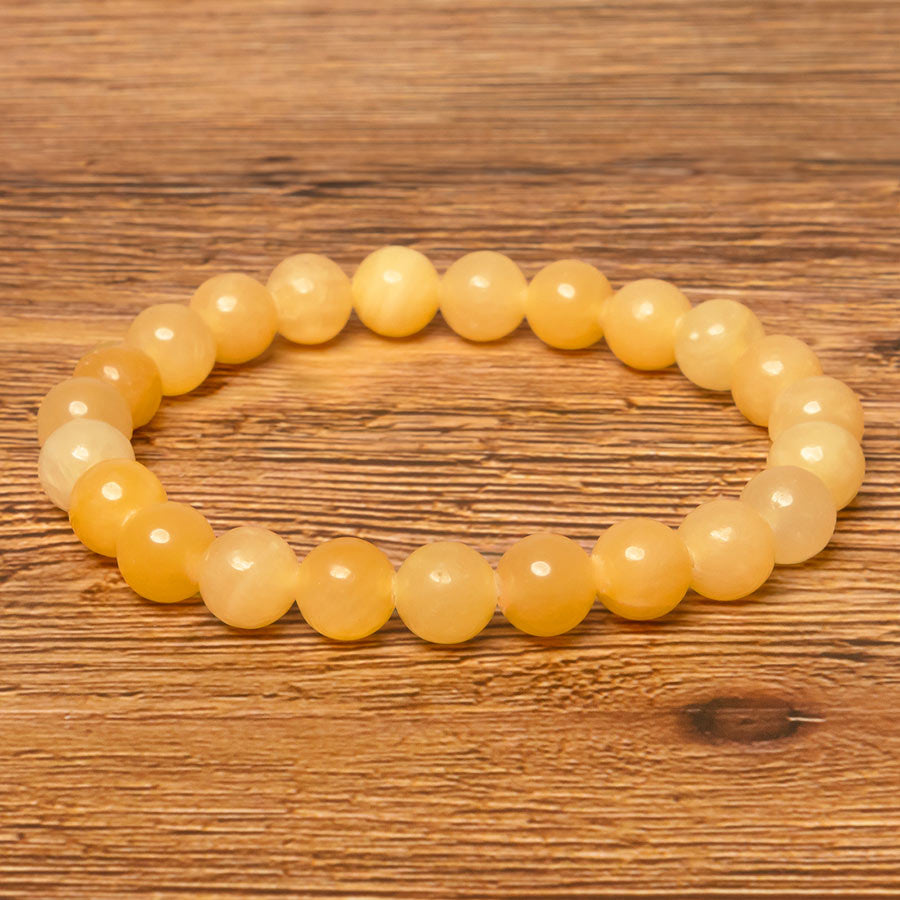 Bracelet en Calcite Orange