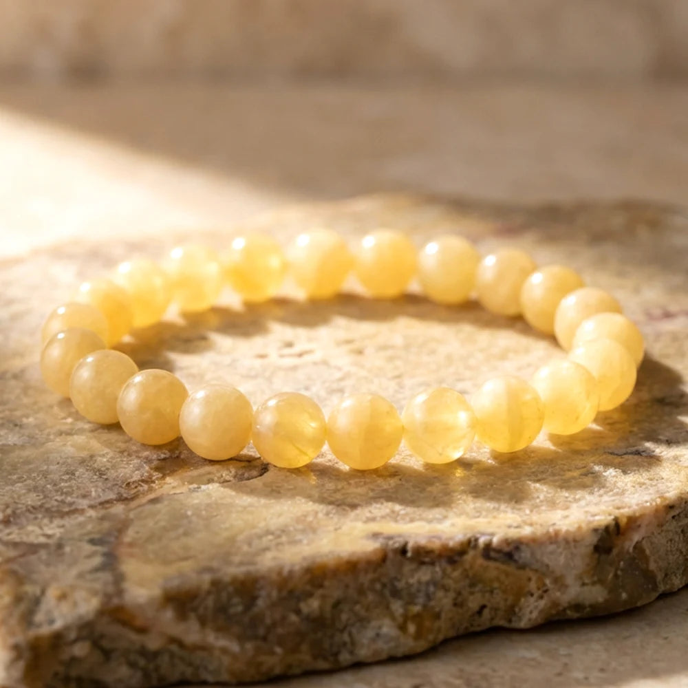 Bracelet en Calcite Orange