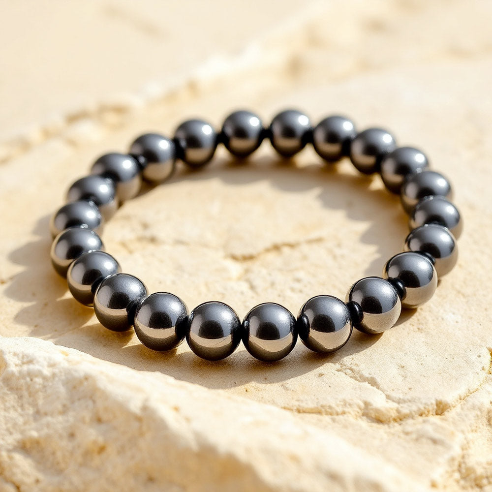 Bracelet en Hématite (CADEAU DE NOËL)