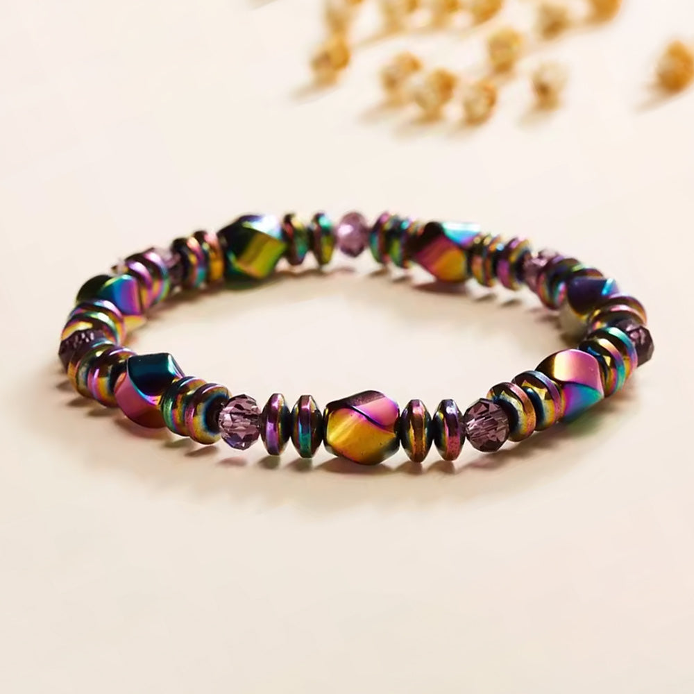 🎁 Bracelet Magnétique Arc-en-Ciel (CADEAU)