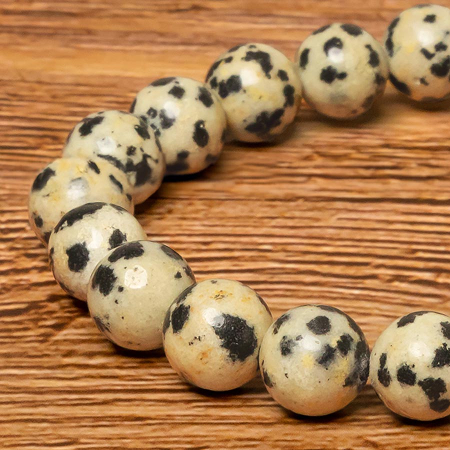 Bracelet en Jaspe Dalmatien