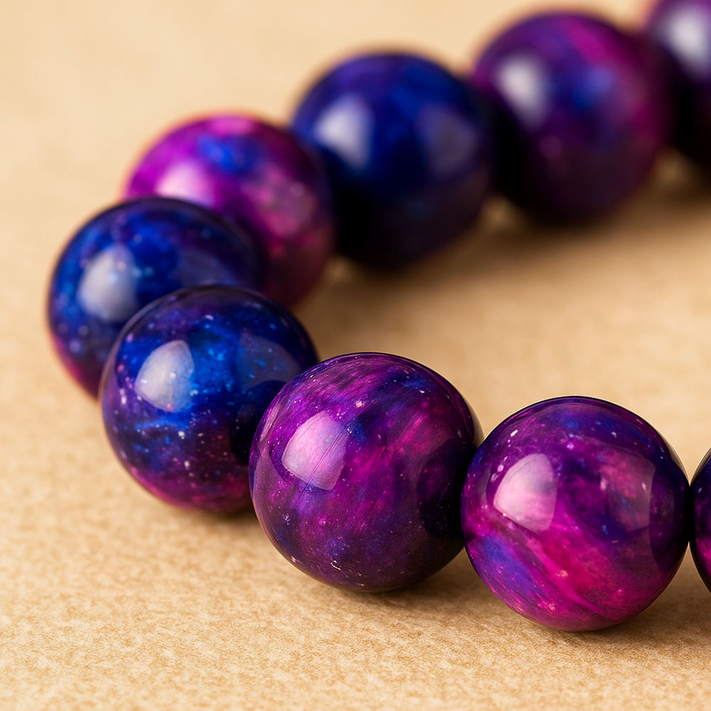 Bracelet en Oeil de Tigre Galactique