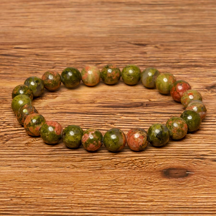 Bracelet en Unakite