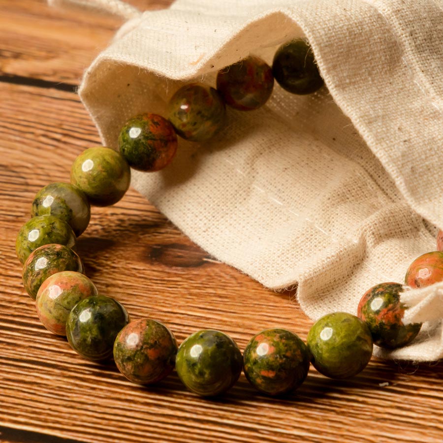 Bracelet en Unakite
