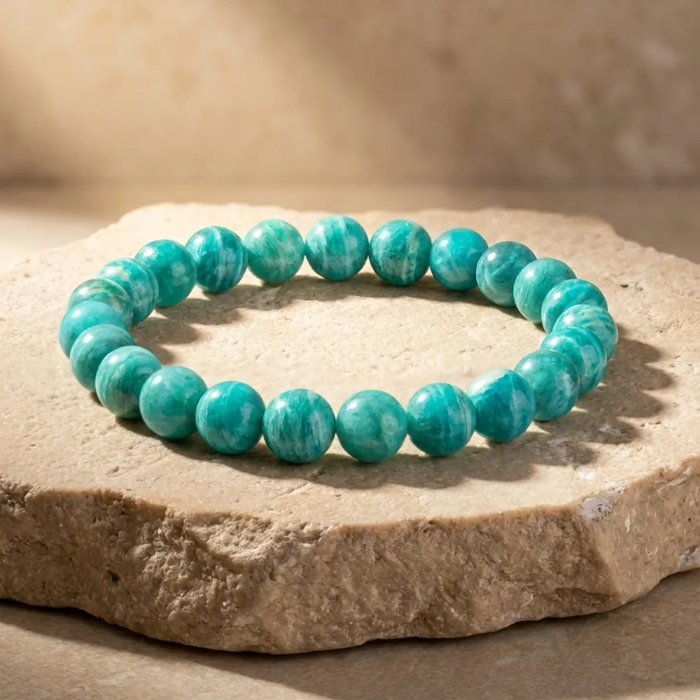 La Conquérante – Bracelet en Amazonite Royale