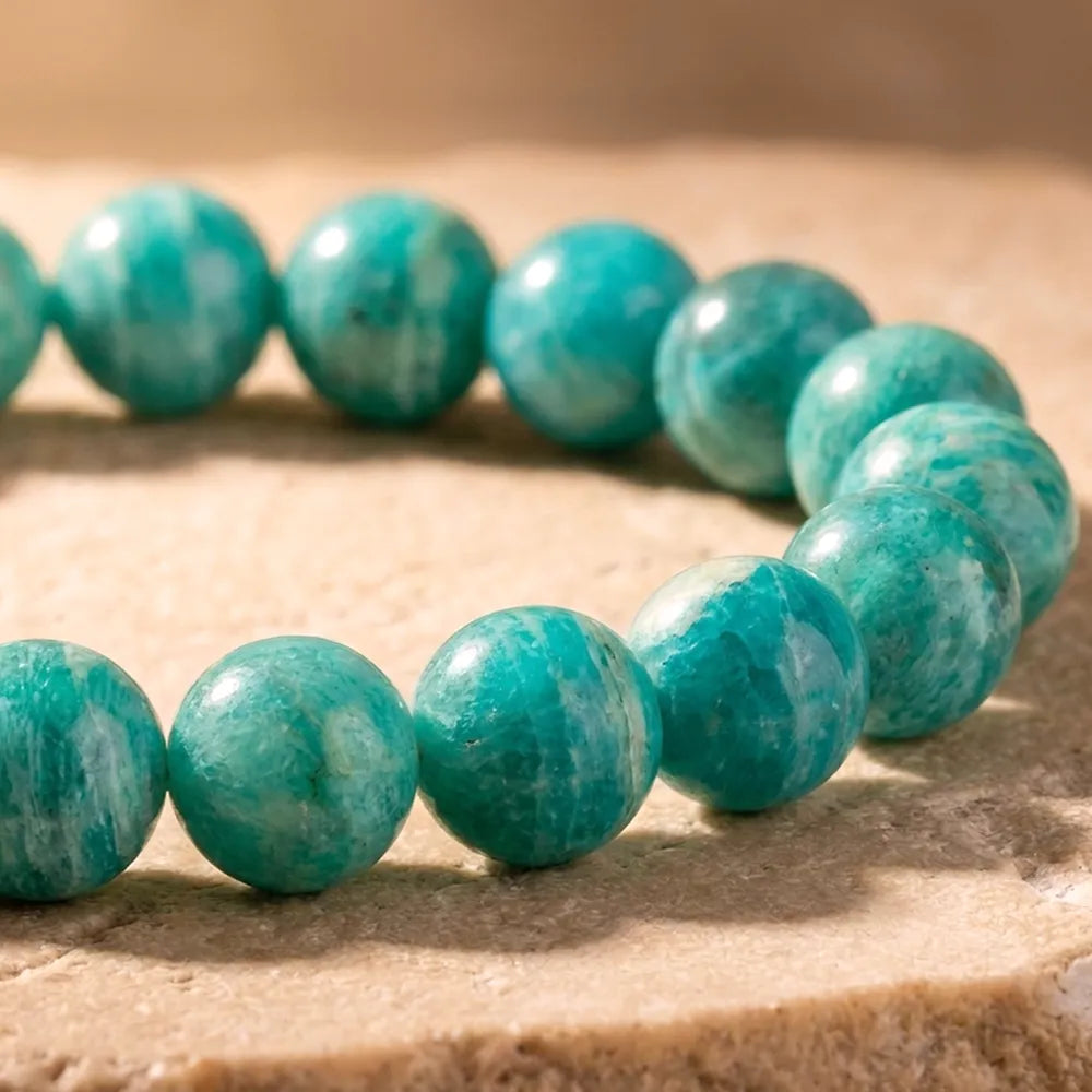La Conquérante – Bracelet en Amazonite Royale