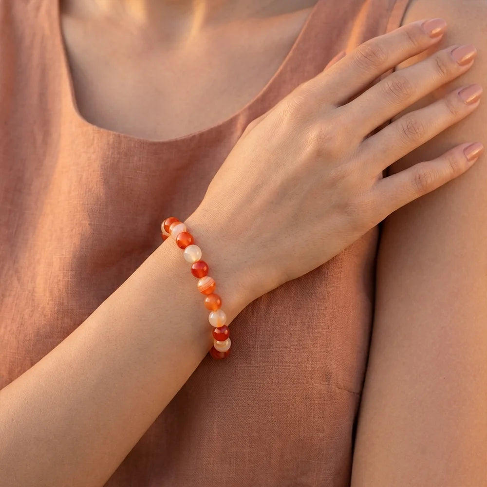 Bracelet en Cornaline