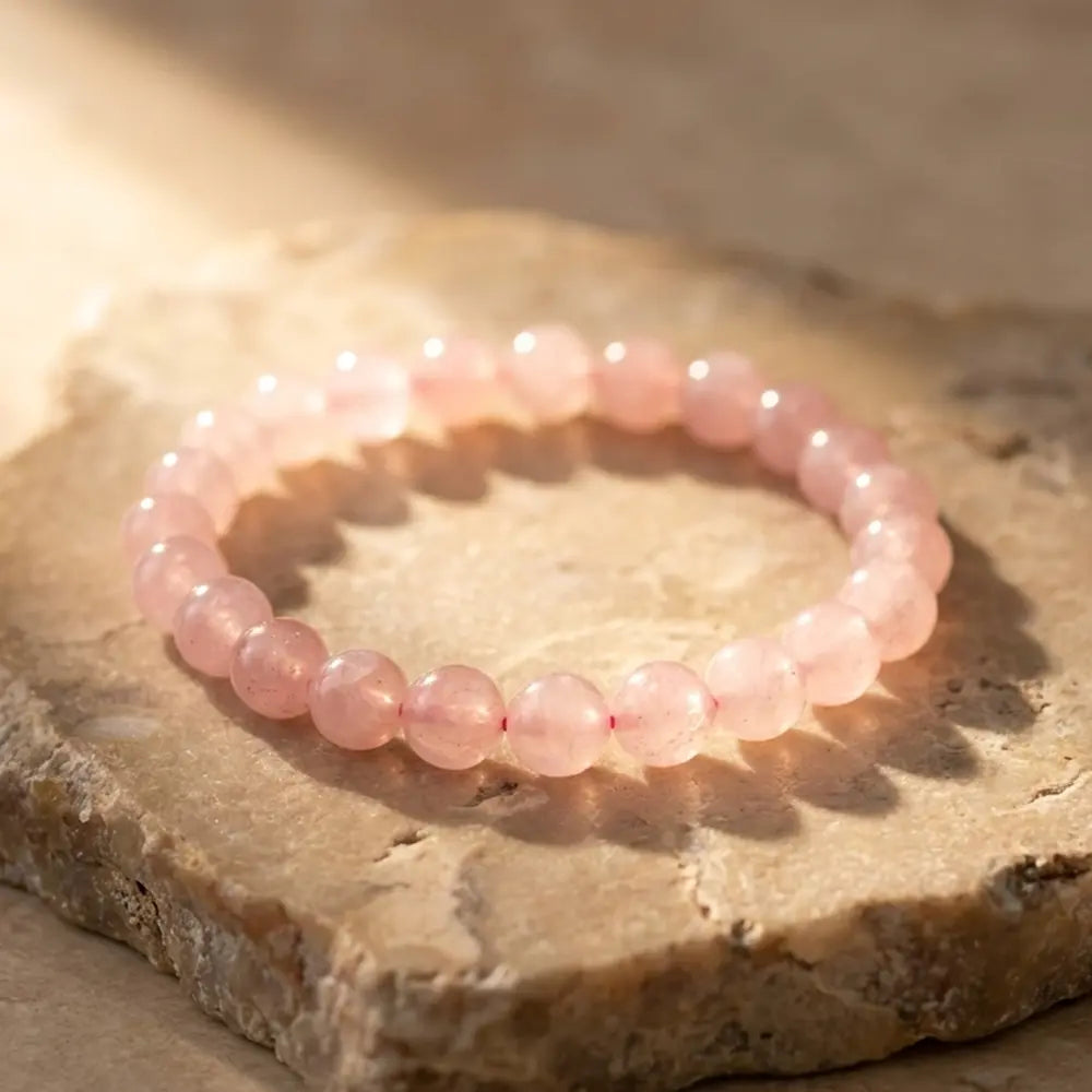 Bracelet en Quartz Rose
