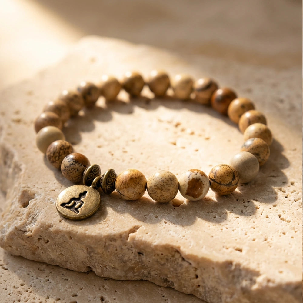 Duo de bracelets en Jaspe - Energie et Confiance