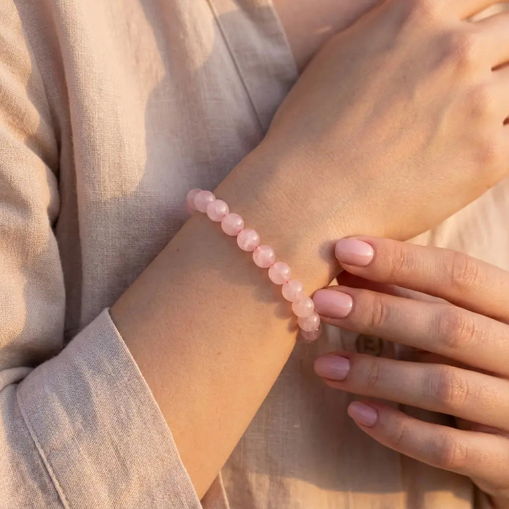 Bracelet en Quartz Rose