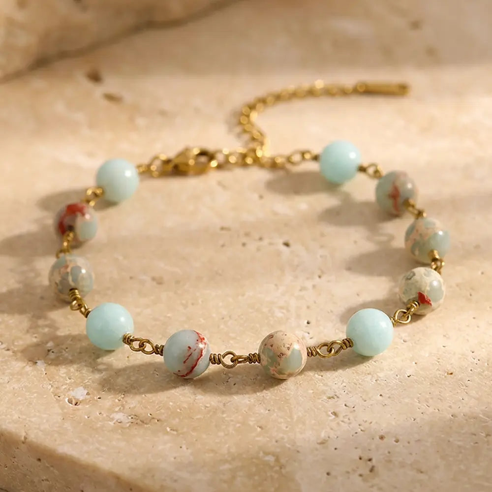 Bracelet "Charme" en Turquoise Impériale
