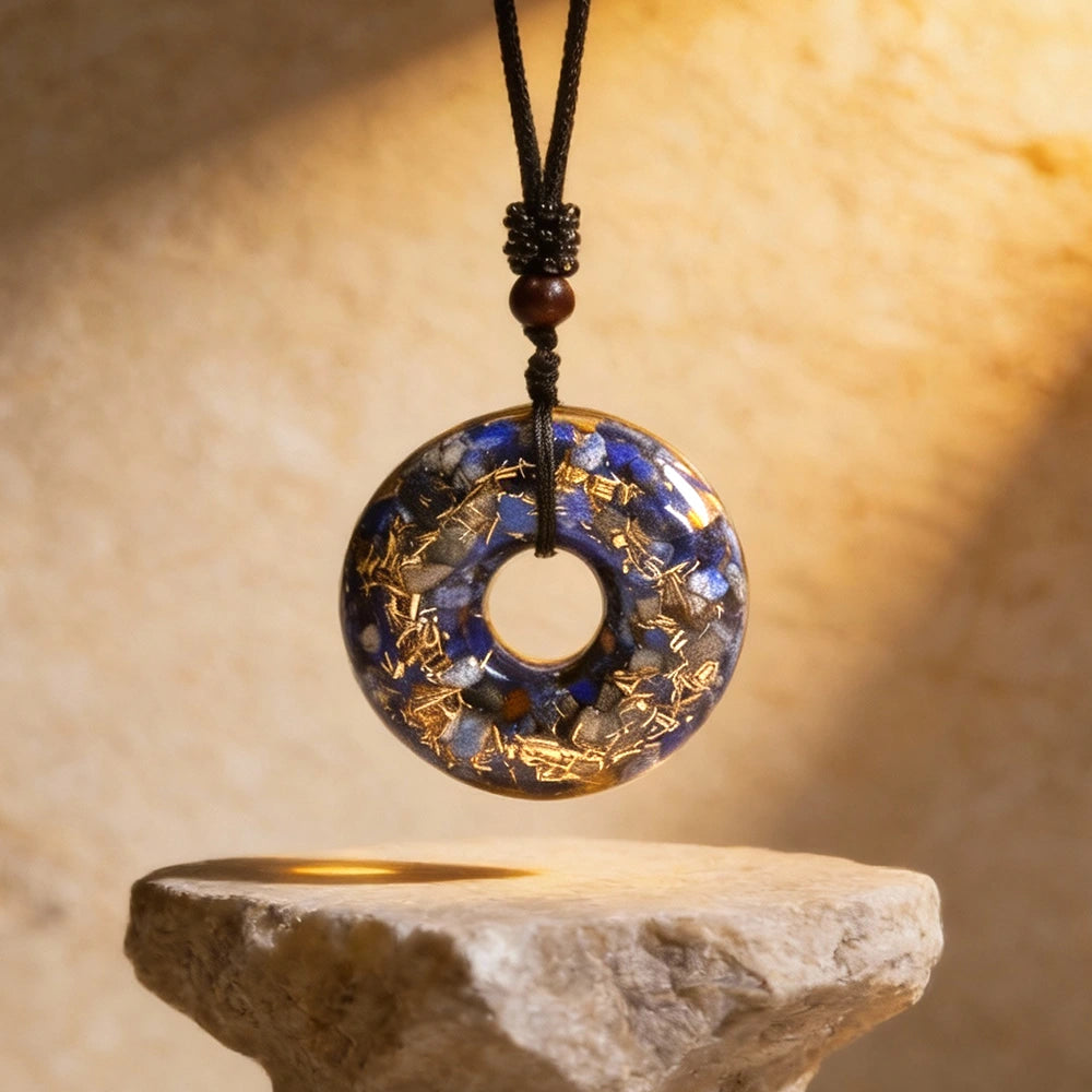 Pendentif Orgonite Donut Lapis Lazuli