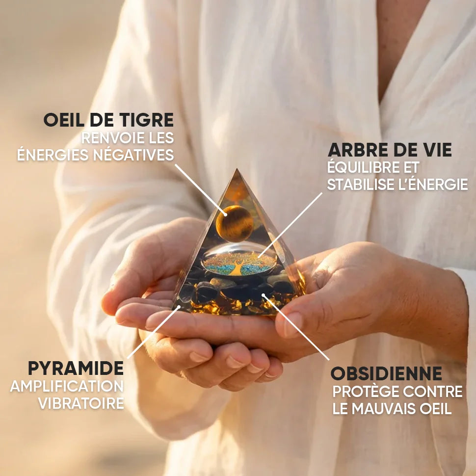Pyramide Orgonite "Bouclier Astral"