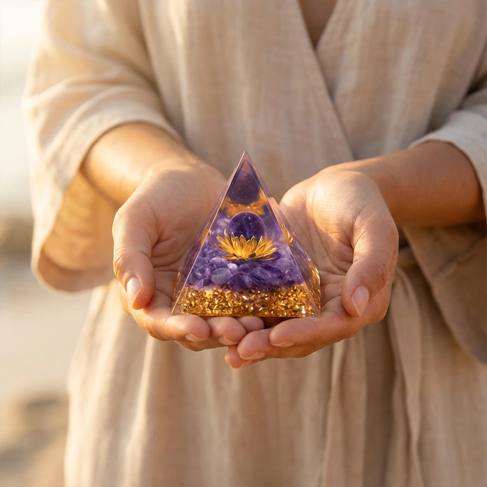 Pyramide Orgonite Sacrée