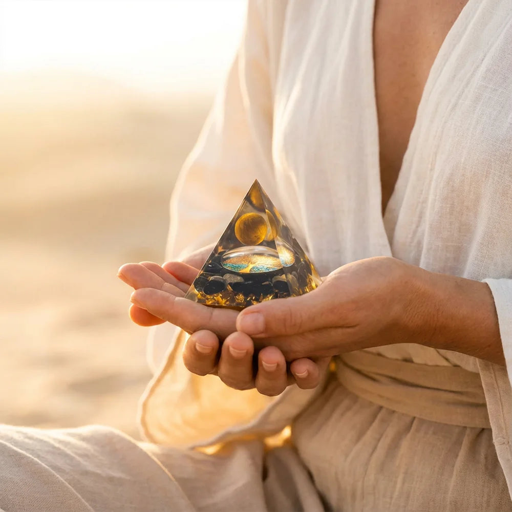 Pyramide Orgonite "Bouclier Astral"