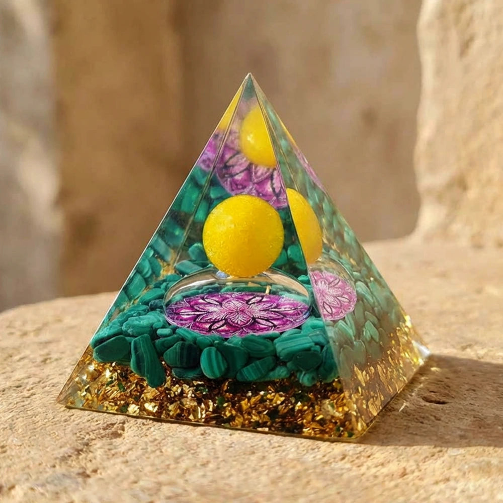 Pyramide Orgonite "Guérison des Maux"