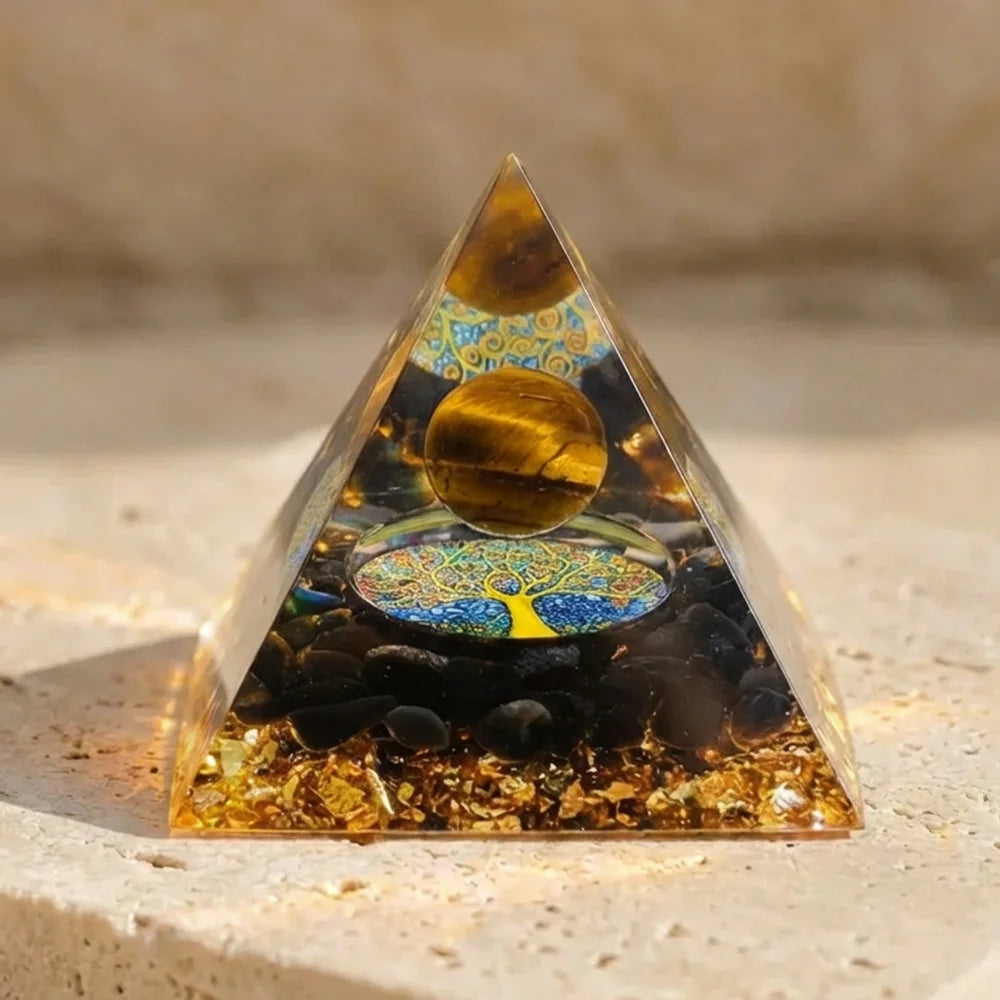 Pyramide Orgonite “Bouclier de Protection”