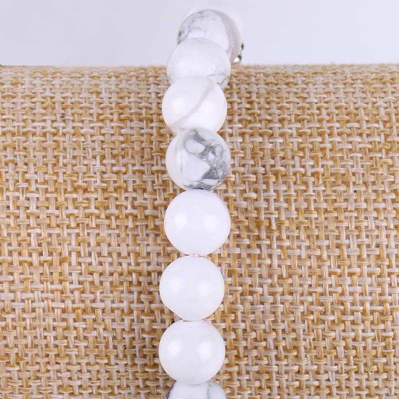 Bracelet en Howlite Blanche - Positive Attitude - Boutique Namaste