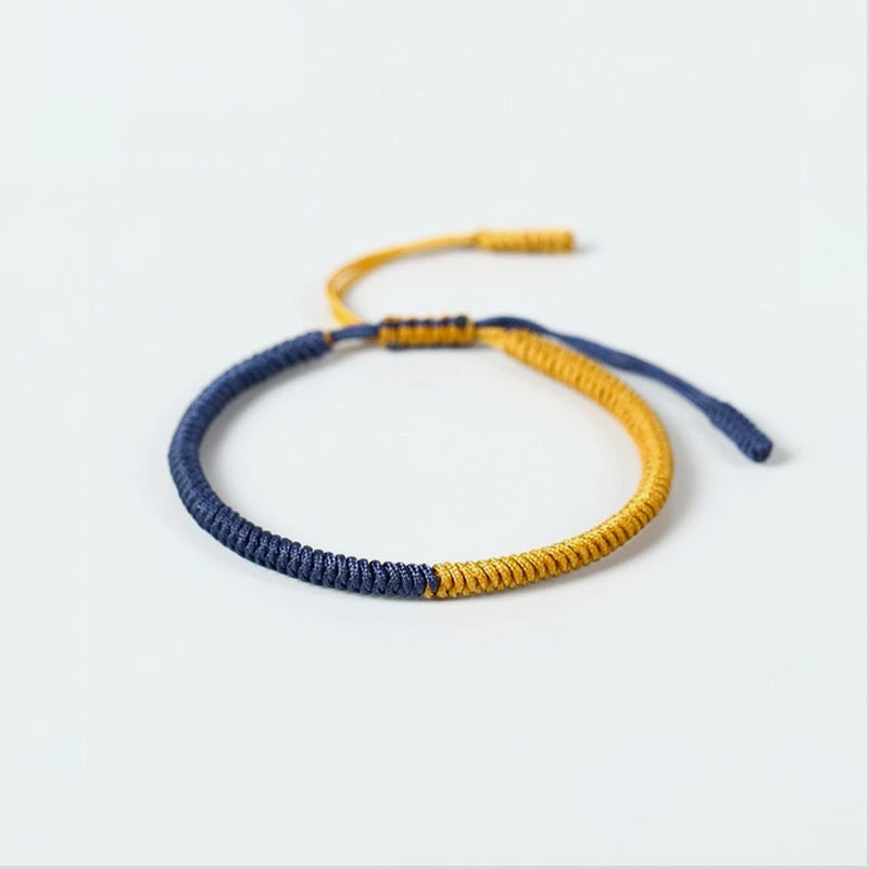 Bracelet Tibétain Bleu et Jaune