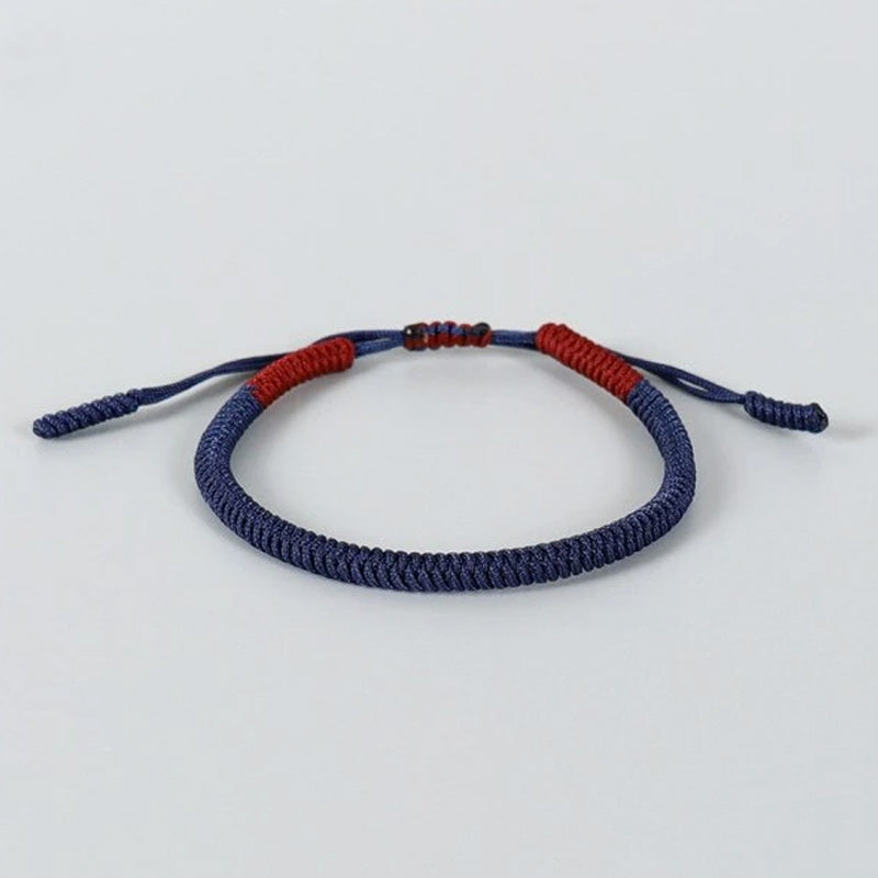 Bracelet Tibétain Bleu et Rouge