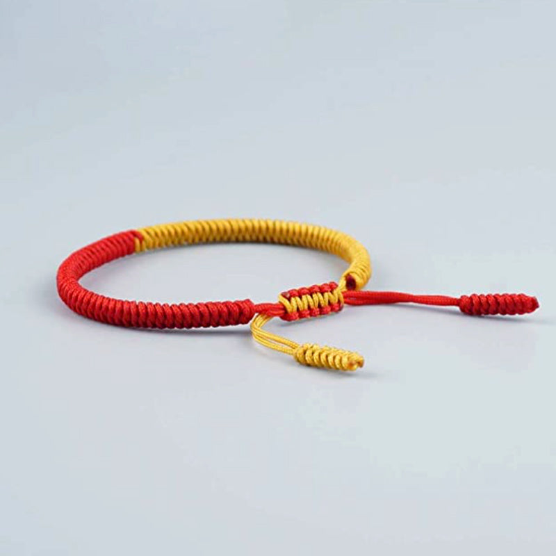 Bracelet Tibétain Jaune et Rouge