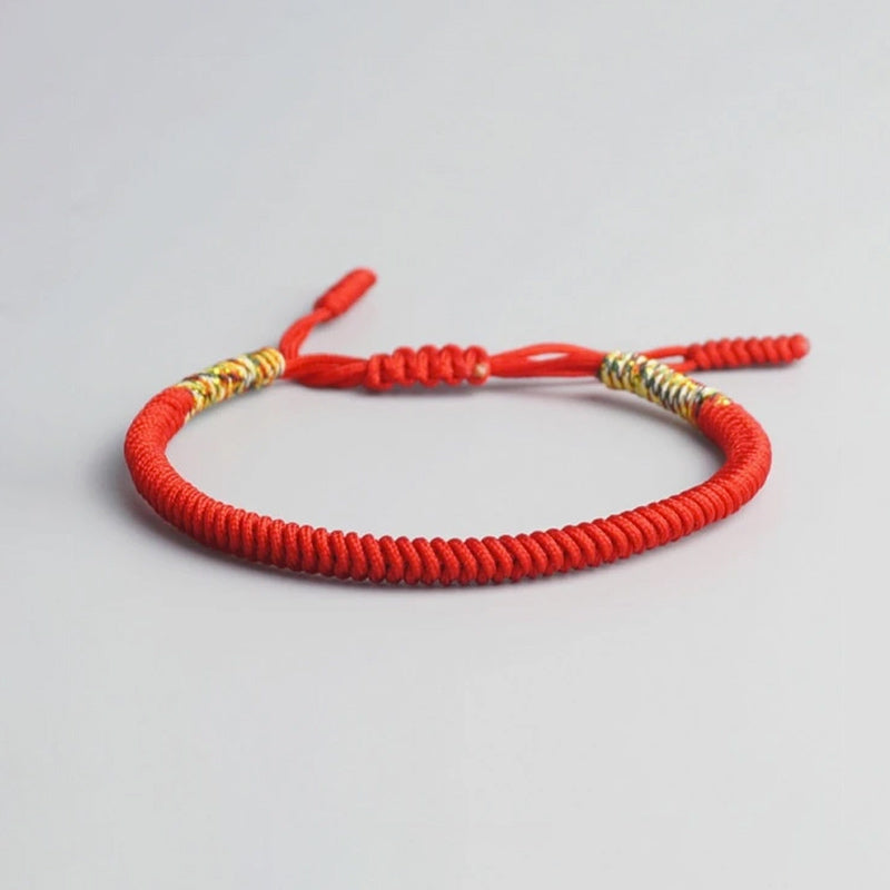 Bracelet Tibétain Rouge et Multicolore