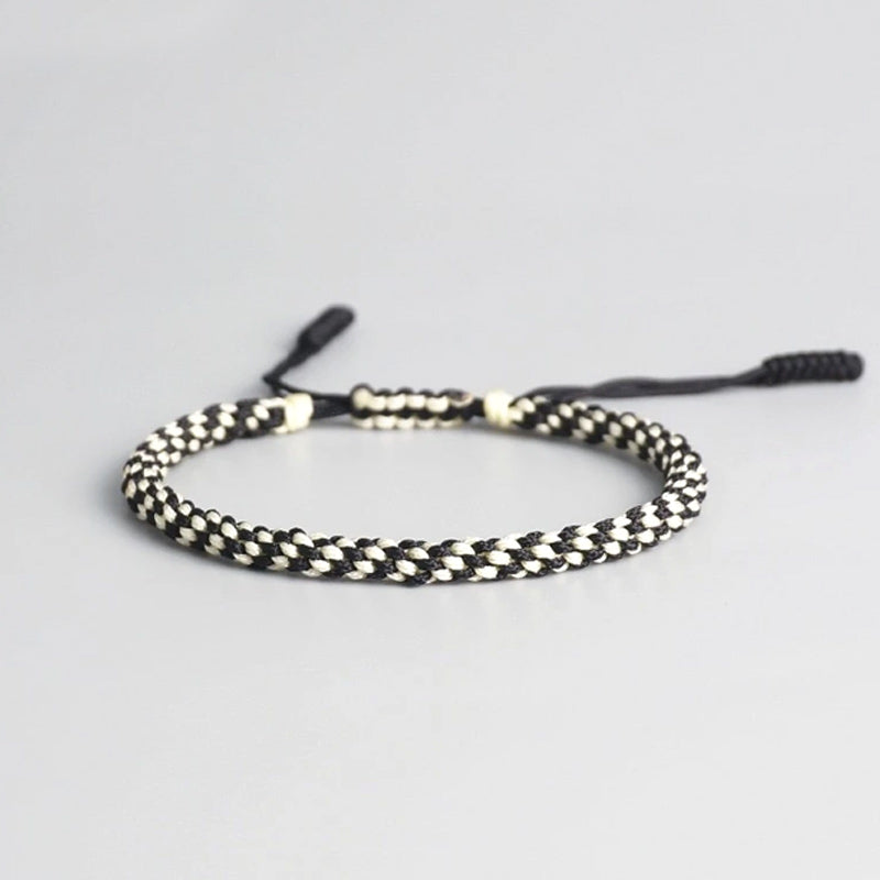 Bracelet Tibétain noir et blanc