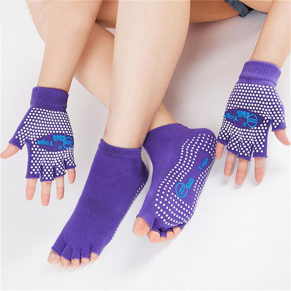 Kit chaussettes + gants de yoga antidérapants - Boutique Namaste