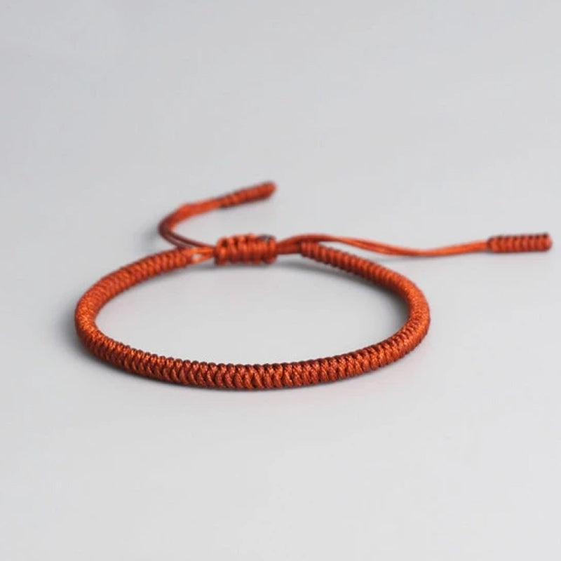 Double Bracelet Tibétain Jaune et Orange
