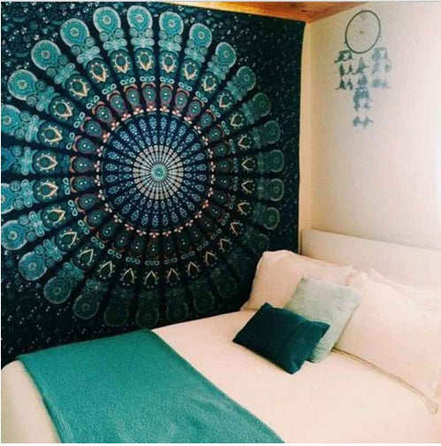 Toile  Murale Mandala - Mandala Bleu - Boutique Namaste