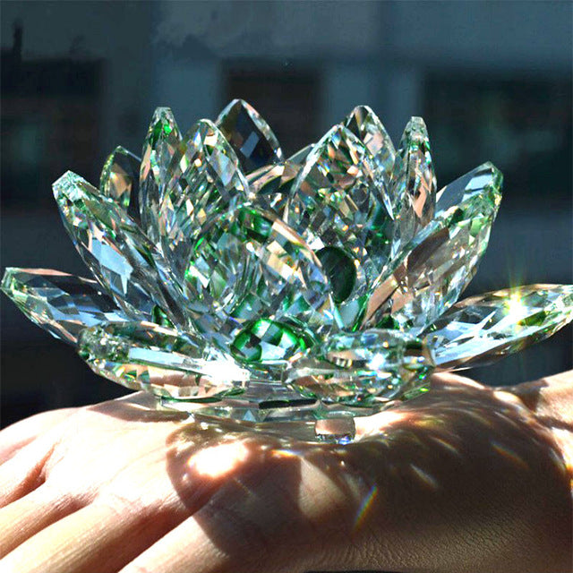 Fleur de Lotus Feng Shui en Cristal - 8 coloris - Boutique Namaste